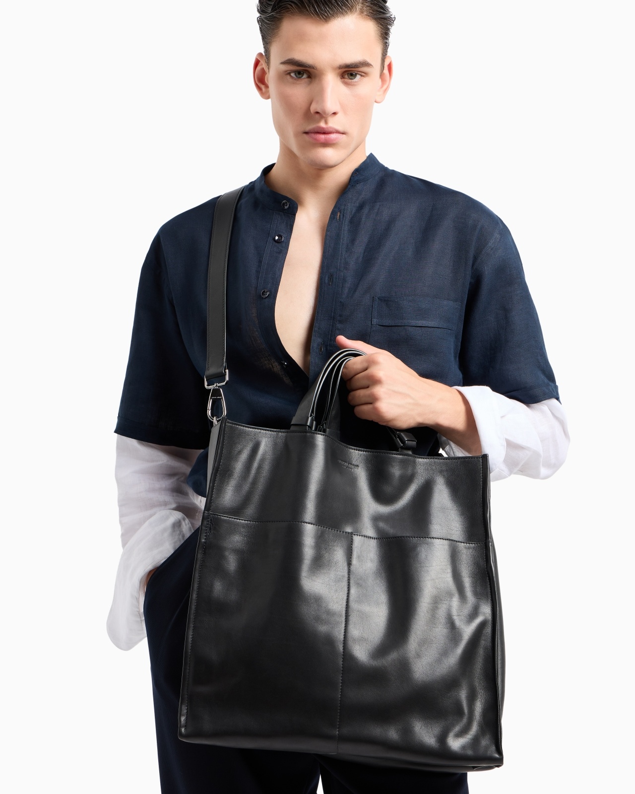 NAPPA-LEATHER SHOPPER BAG - 7