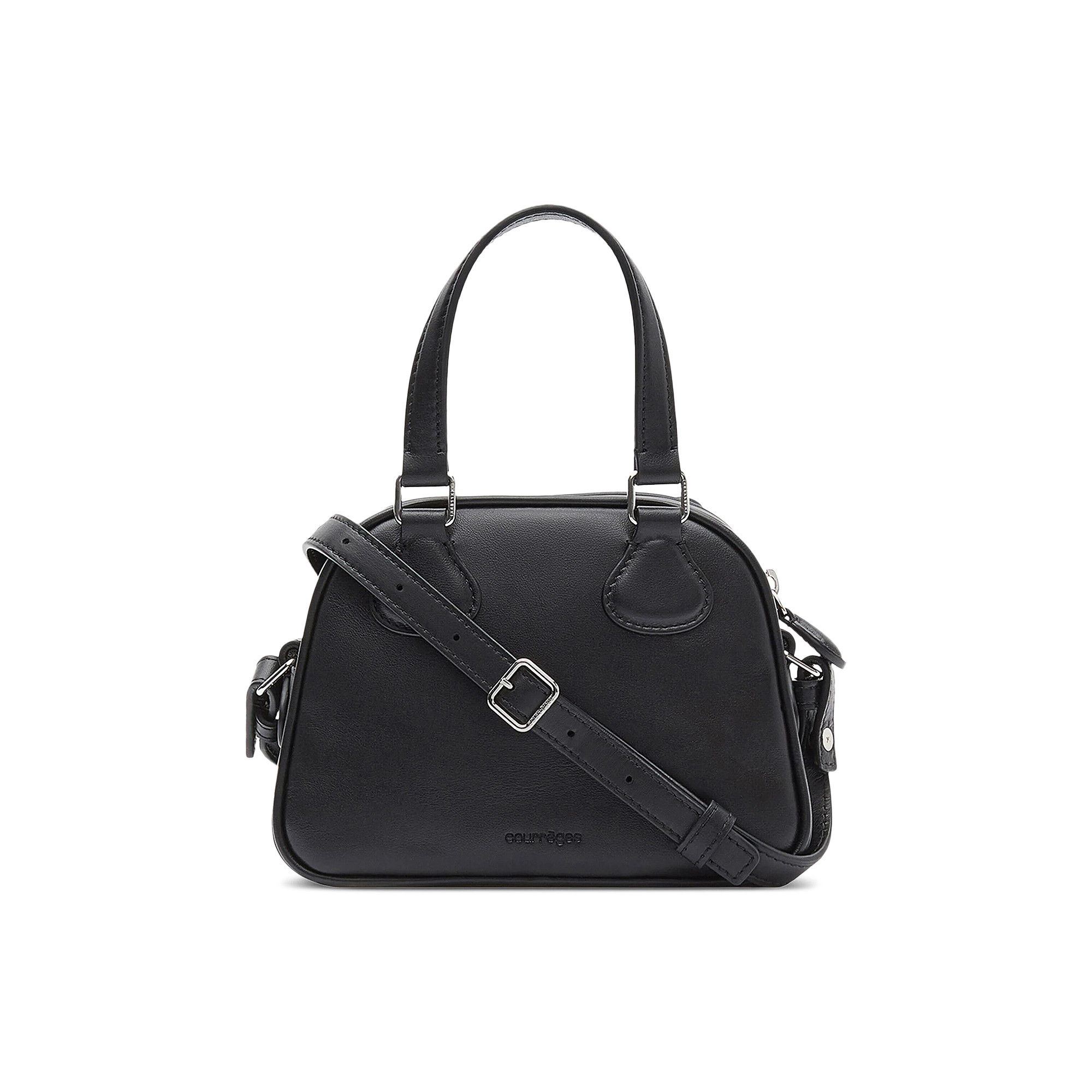 Courrèges AC Stud Leather Mini Bowling Bag 'Black' - 2