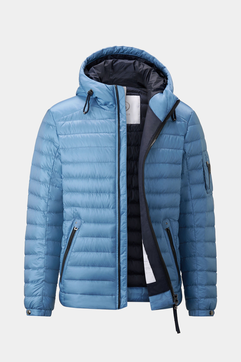 Loke lightweight down jacket in Light blue 7