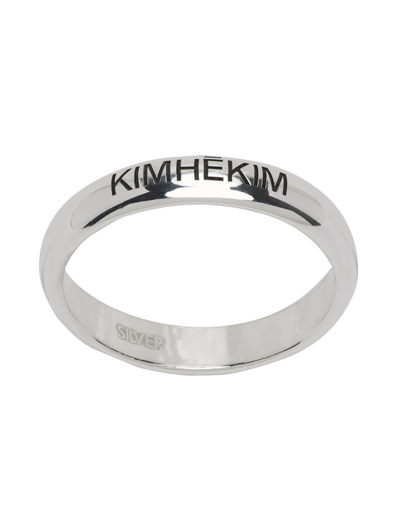 Silver Thin Logo Ring 1