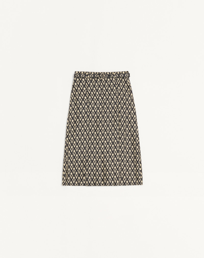PLEATED SKIRT IN TWILL TOUTE LA V 1
