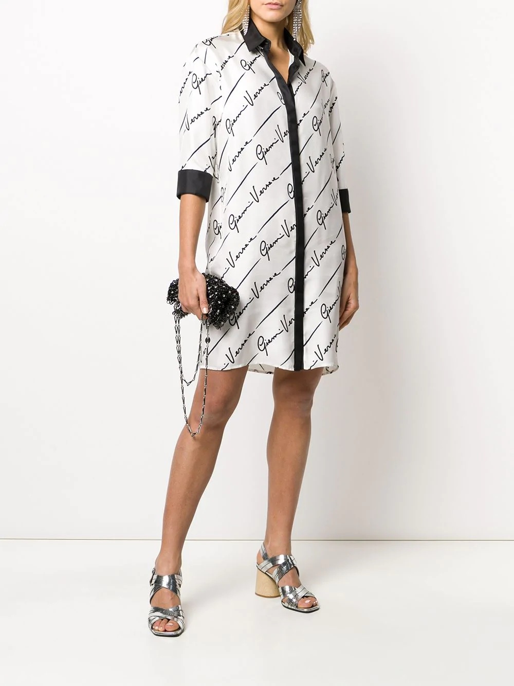 GV Signature silk shirt dress - 2