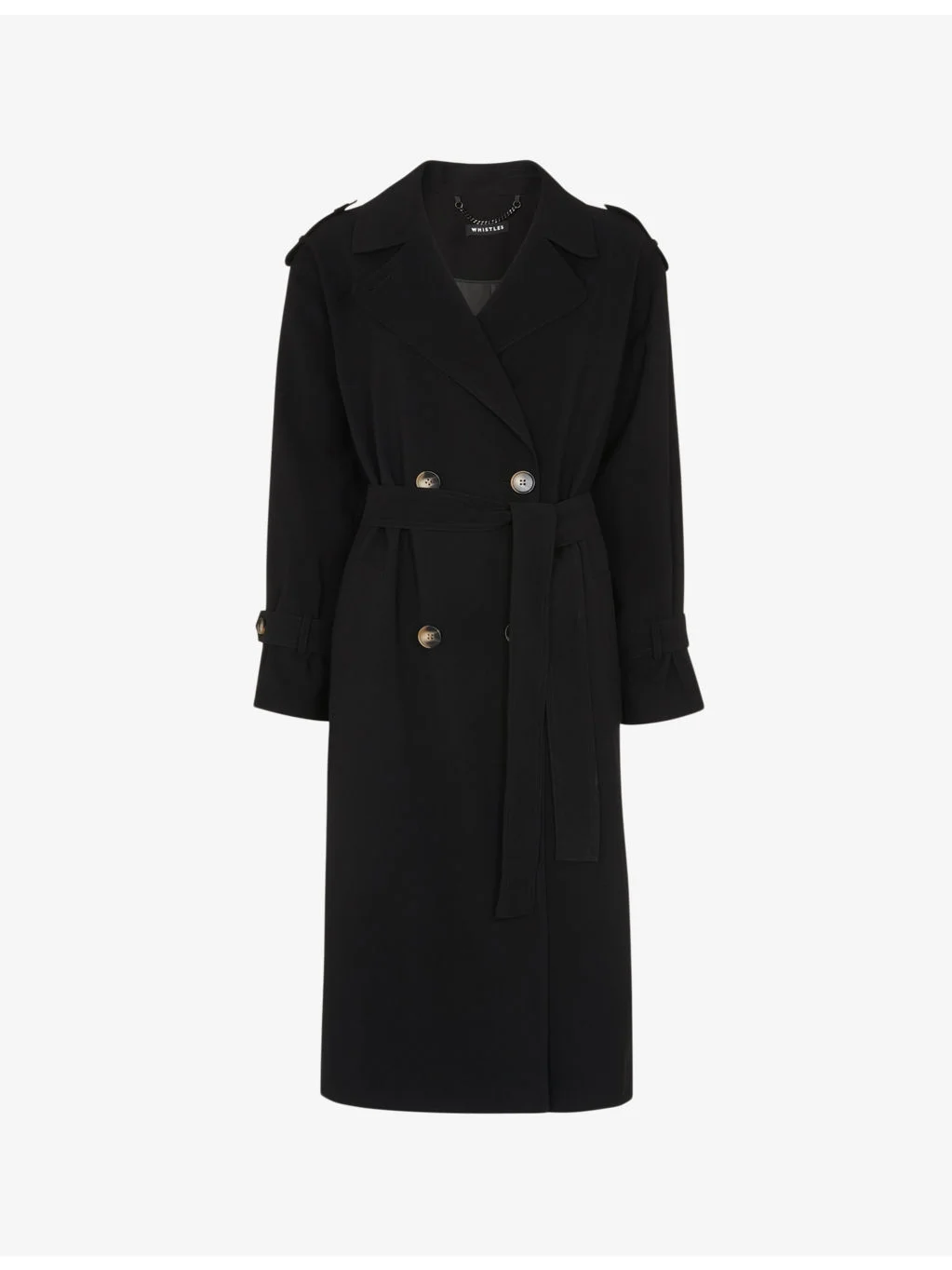Riley belted woven trench coat - 1