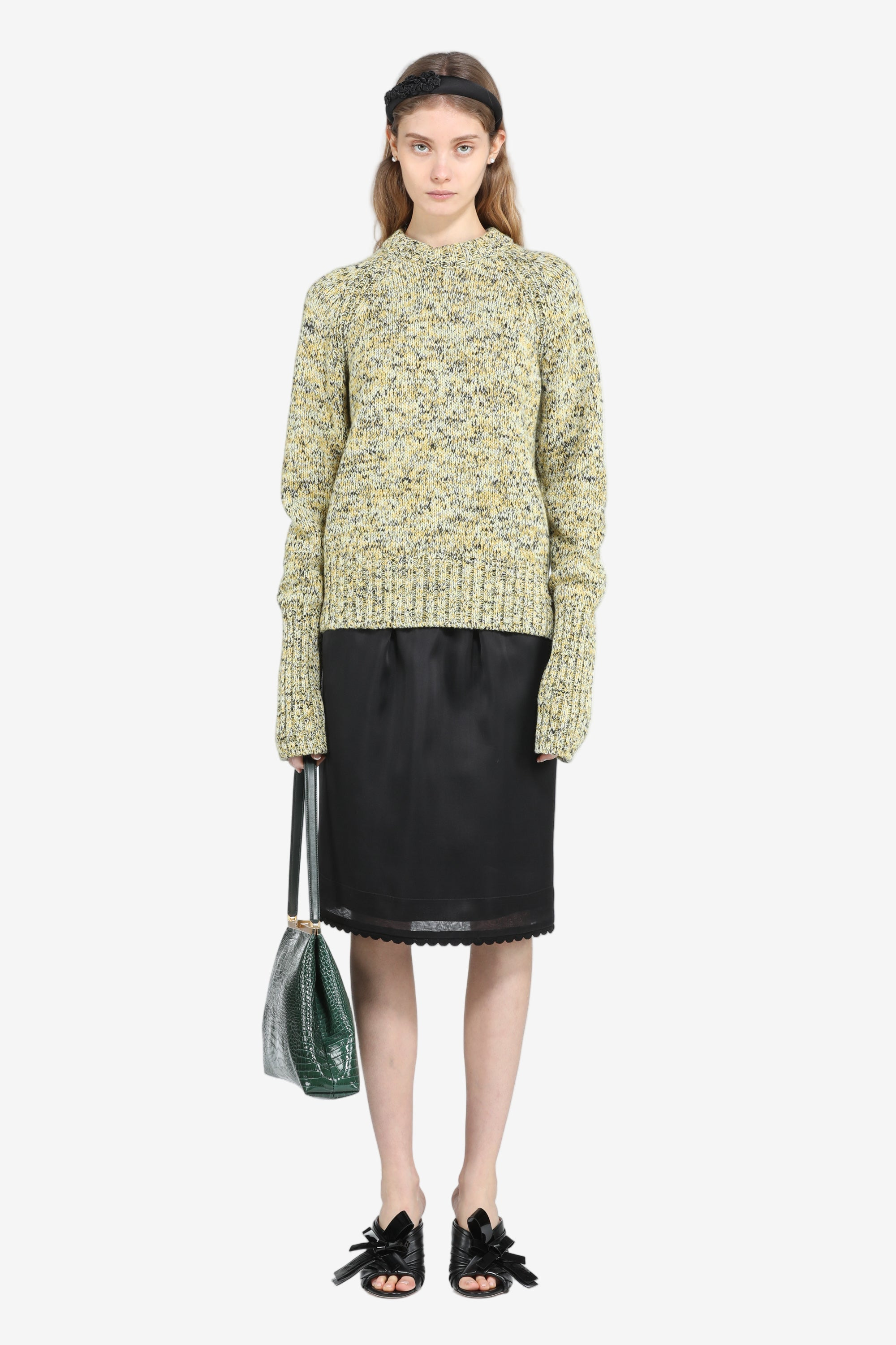 KNEE-LENGTH SKIRT - 4