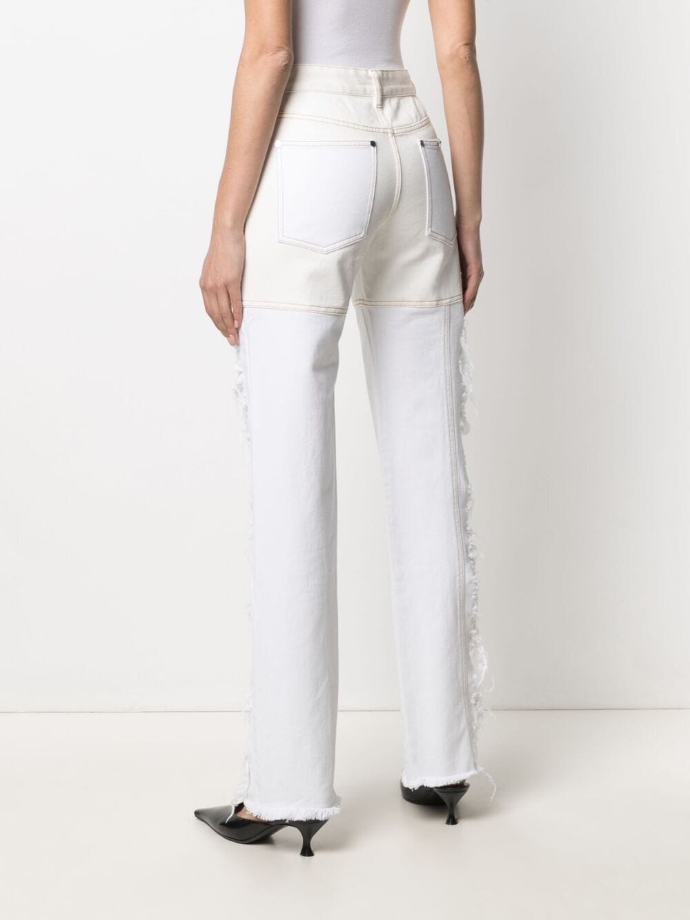 Combo high-rise straight jeans - 4