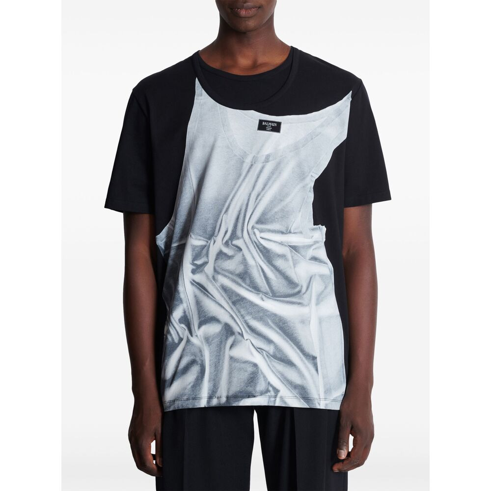 Balmain Black T-Shirts & Vests - T-Shirts Men - 4