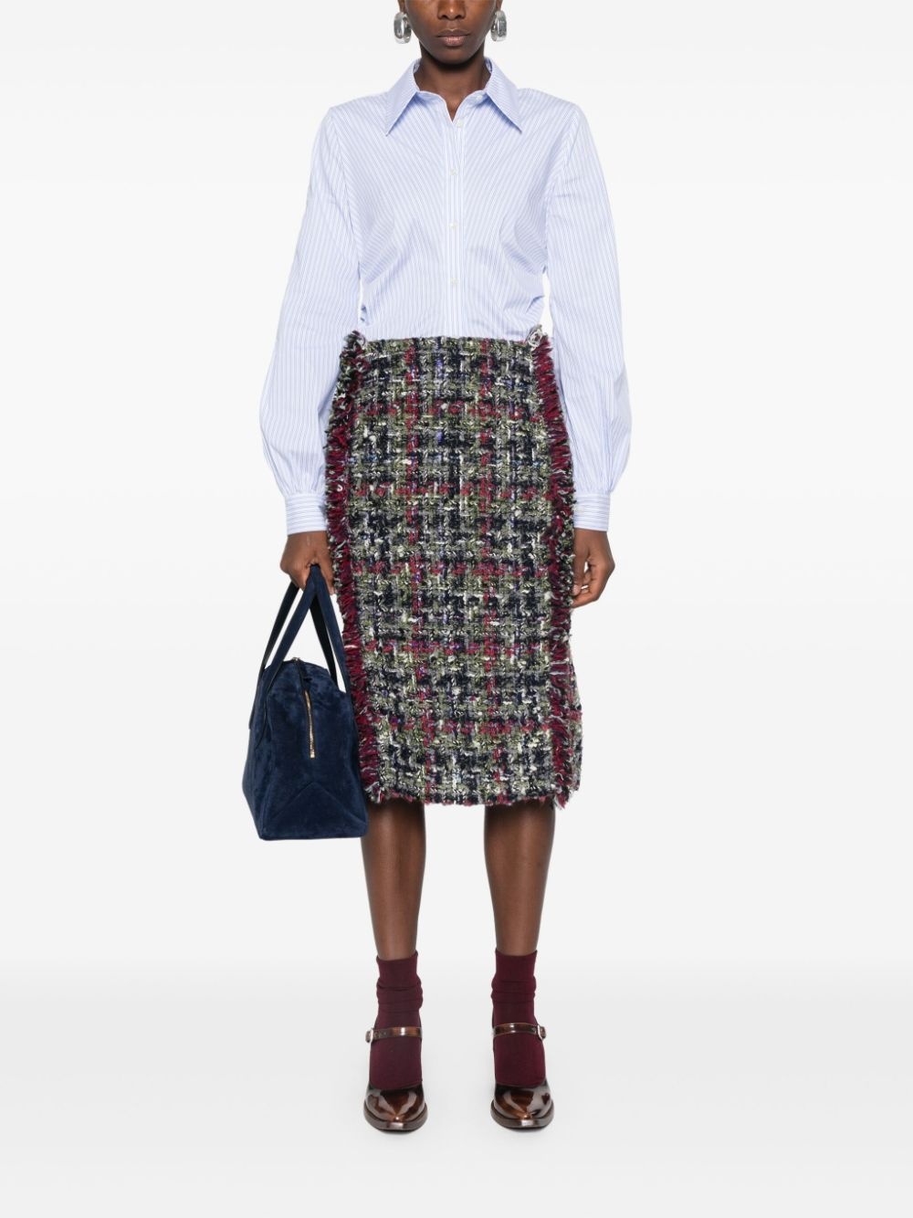 bouclÃ© midi skirt - 2