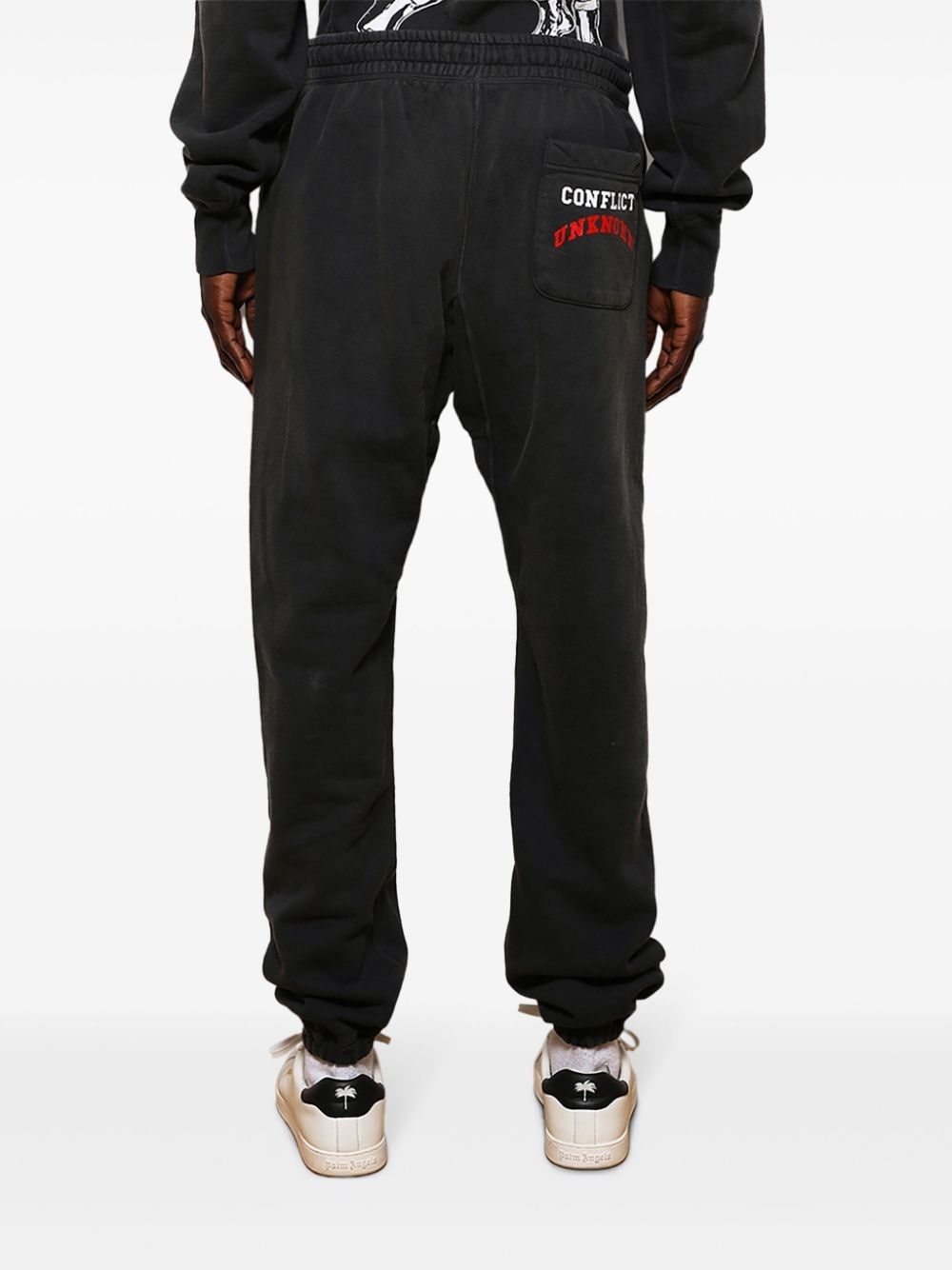 logo-print cotton track pants - 5