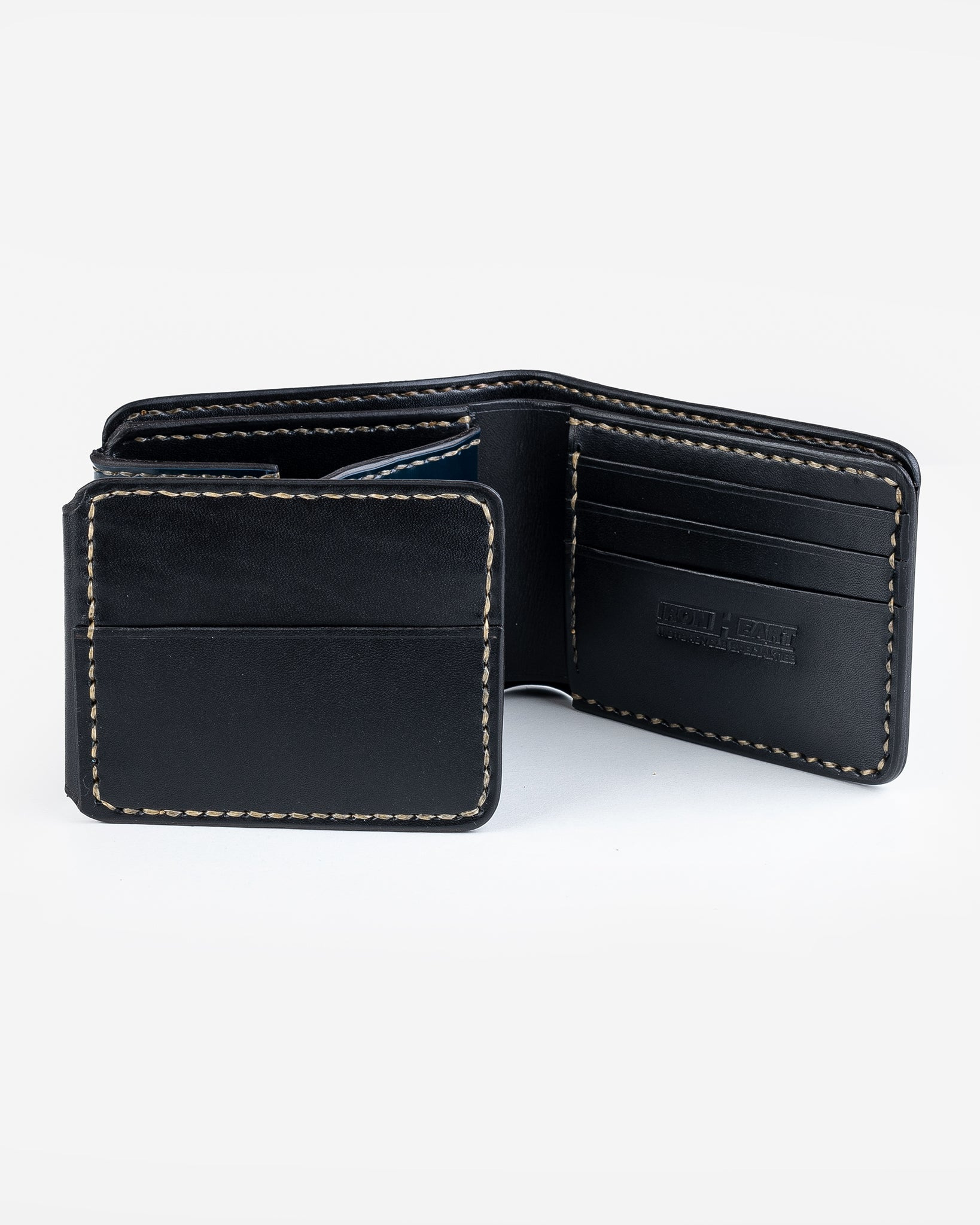 IHG-01-NAV Small Shell Cordovan Wallet - Navy - 2