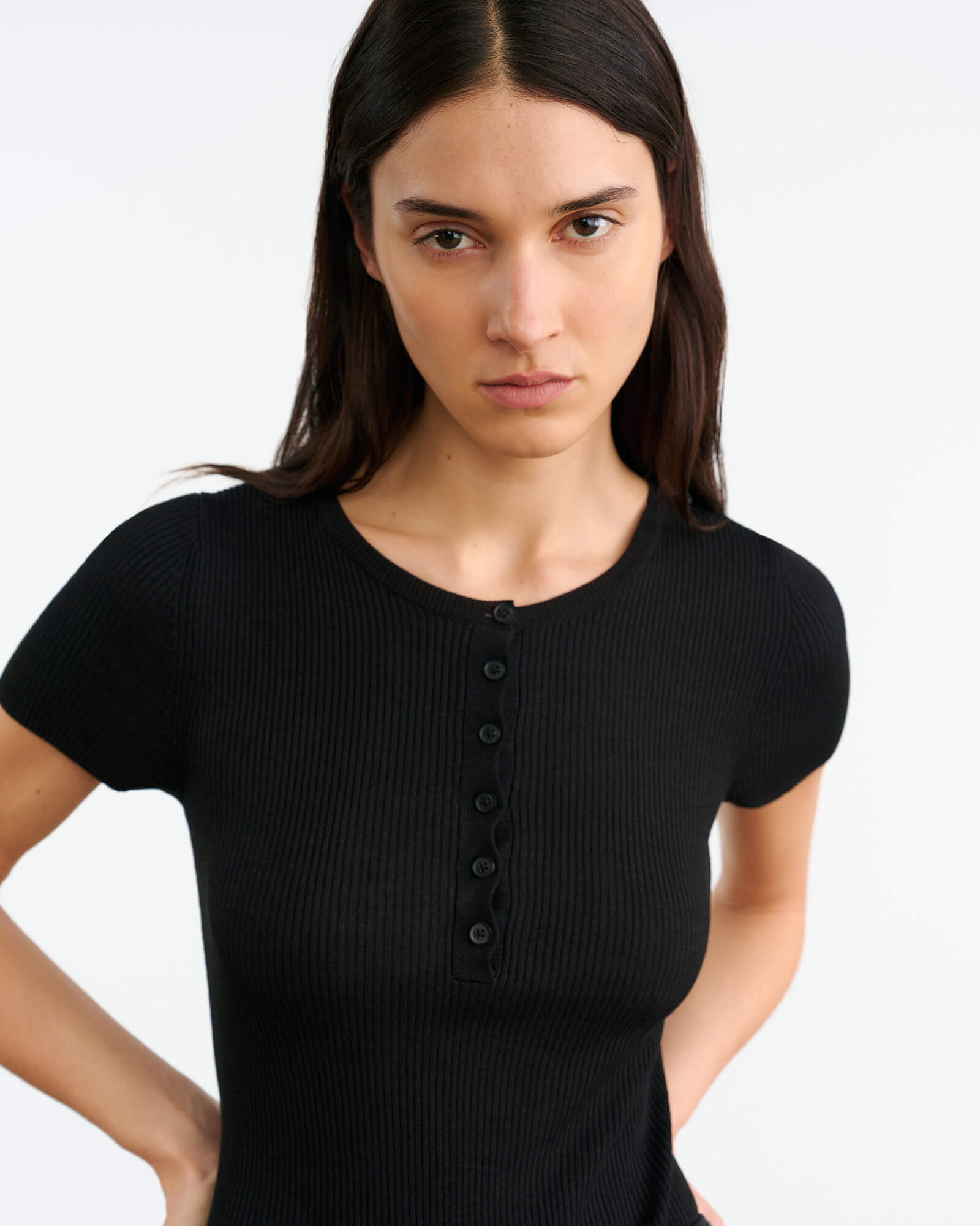 FRANCENE SILK KNIT SWEATER - 3