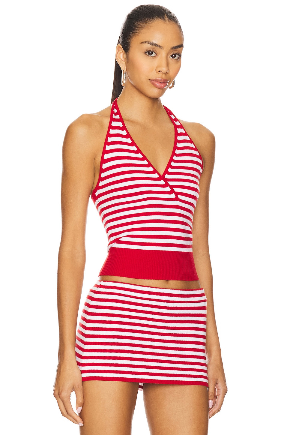Dylan Cloud Knit Halter Top - 2