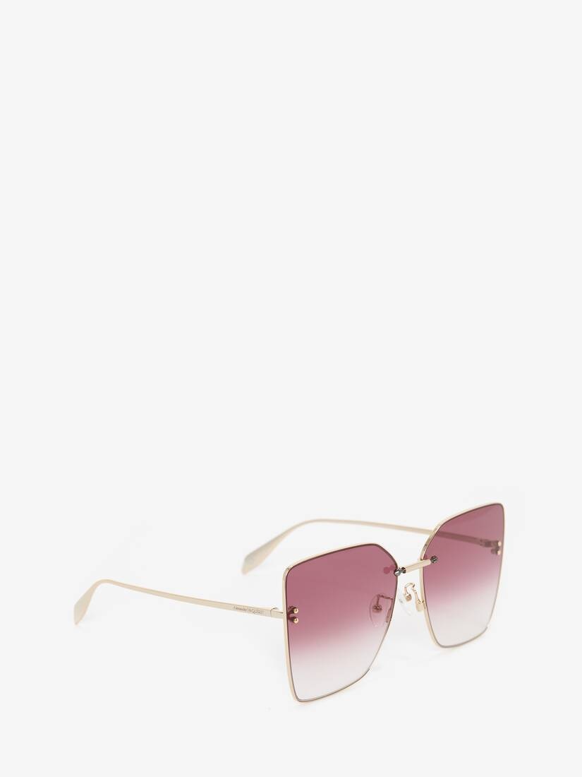 Piercing Bridge Sunglasses in Gold - 2