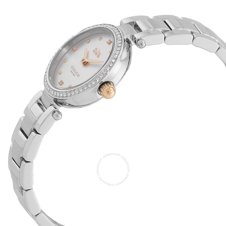 Coach Park Quartz Crystal Silver White Ladies Watch 14000092 - 2