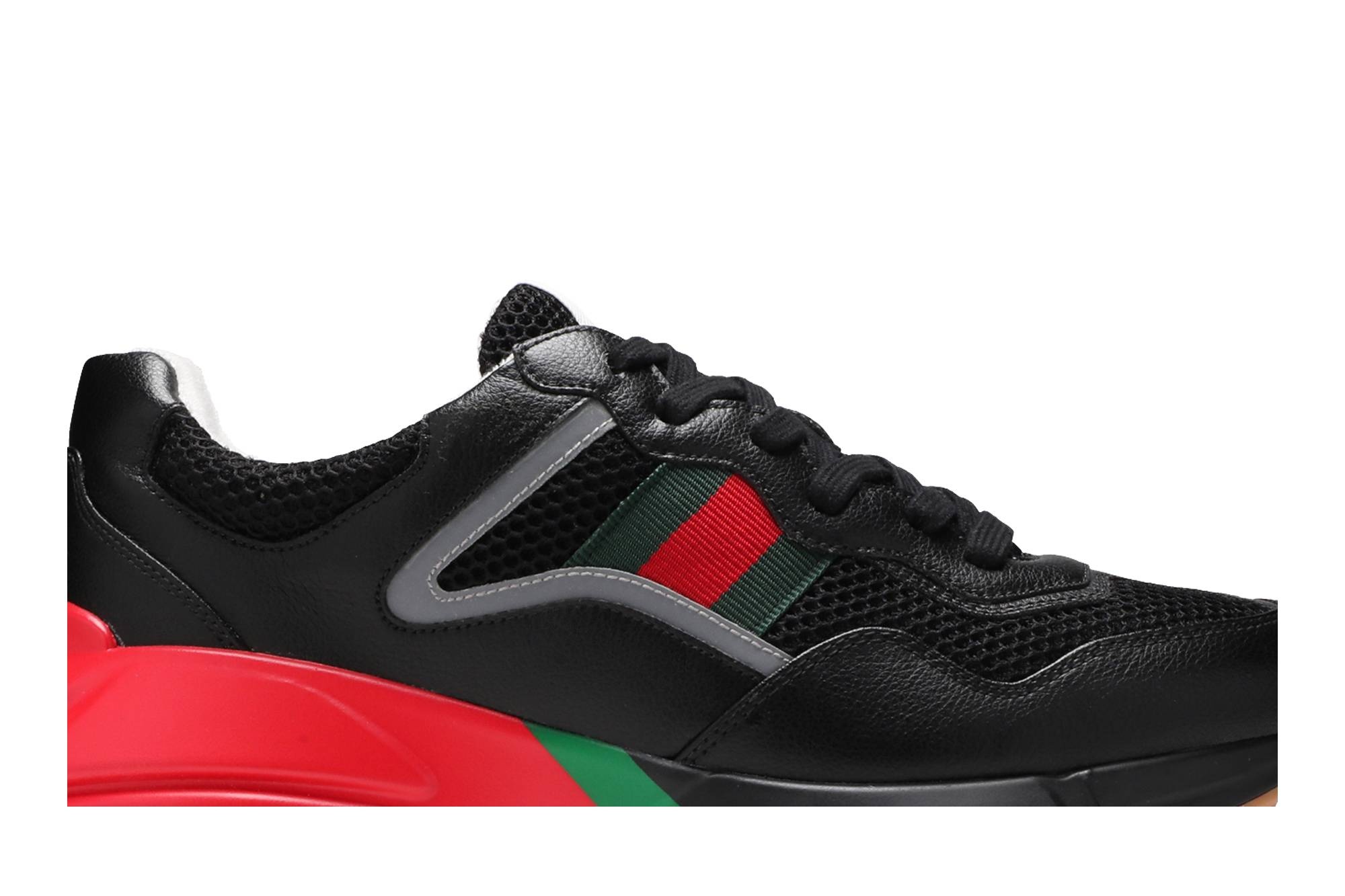 Gucci Rhyton 'Black Red Green Reflective' - 2