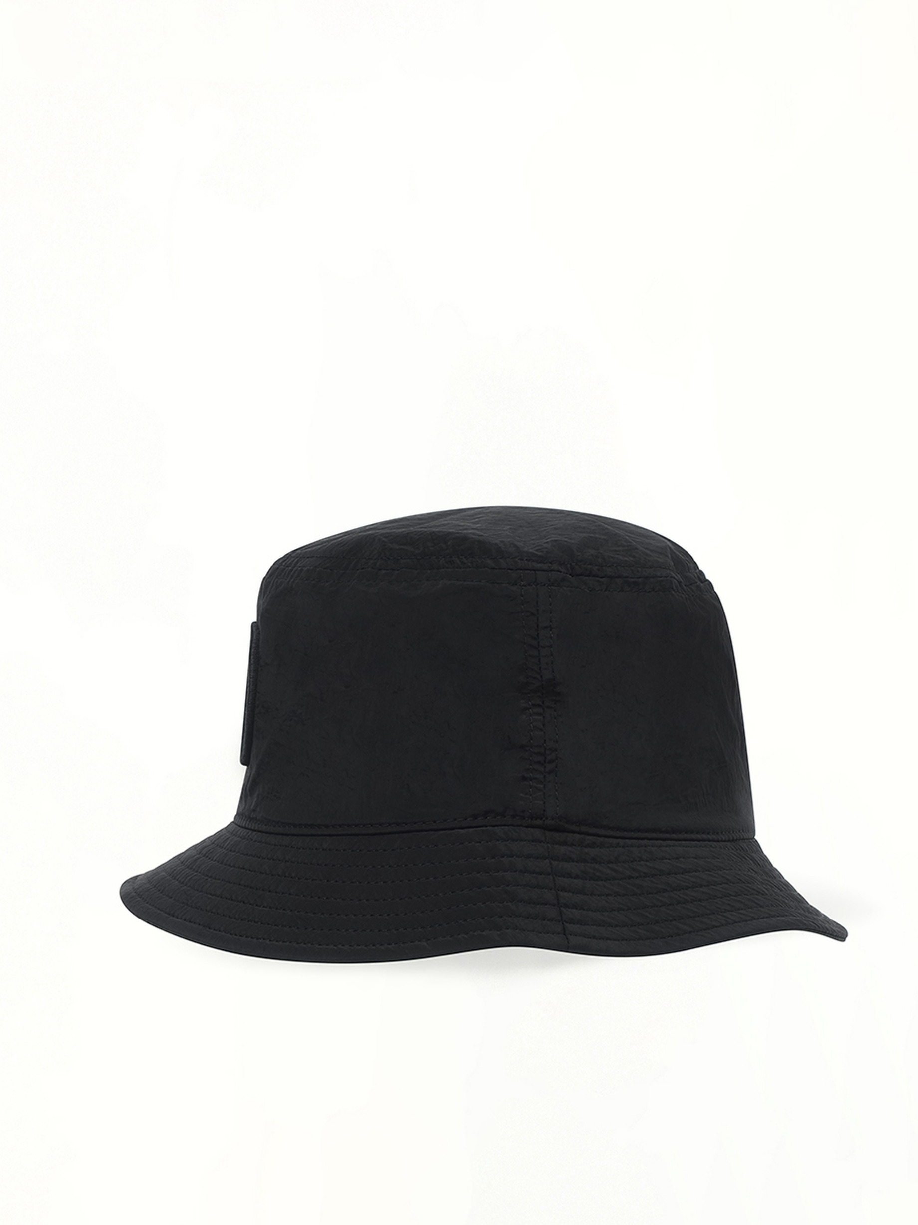 910001 Nylon Metal Bucket Hat in Black - 3