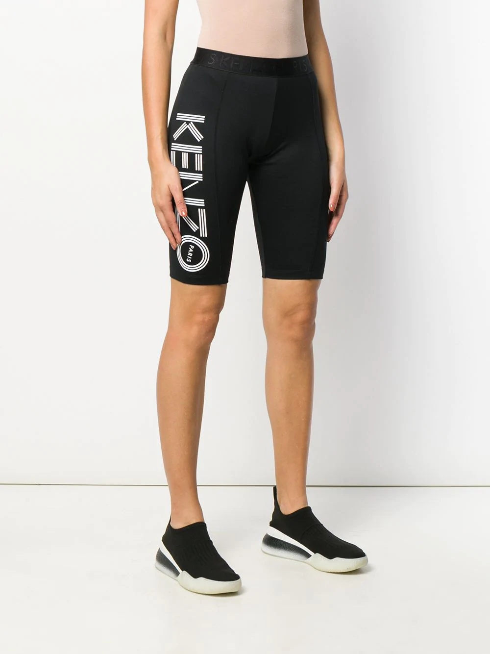 logo print cycling shorts - 3