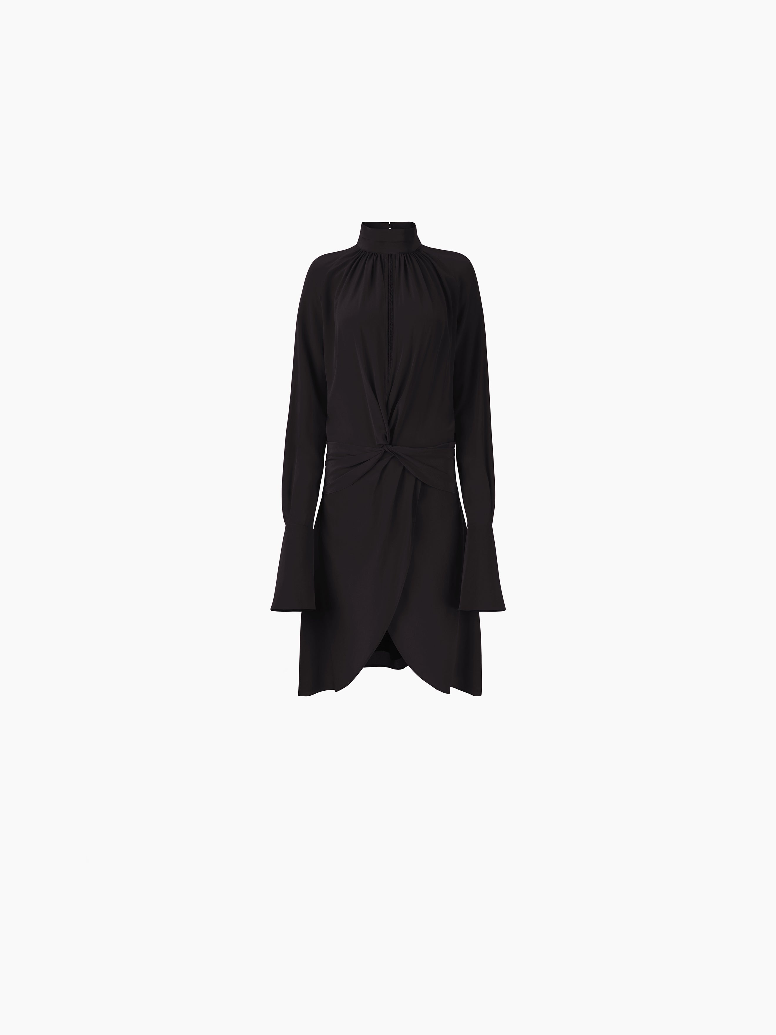 HIGH NECK MIDI DRESS - 5