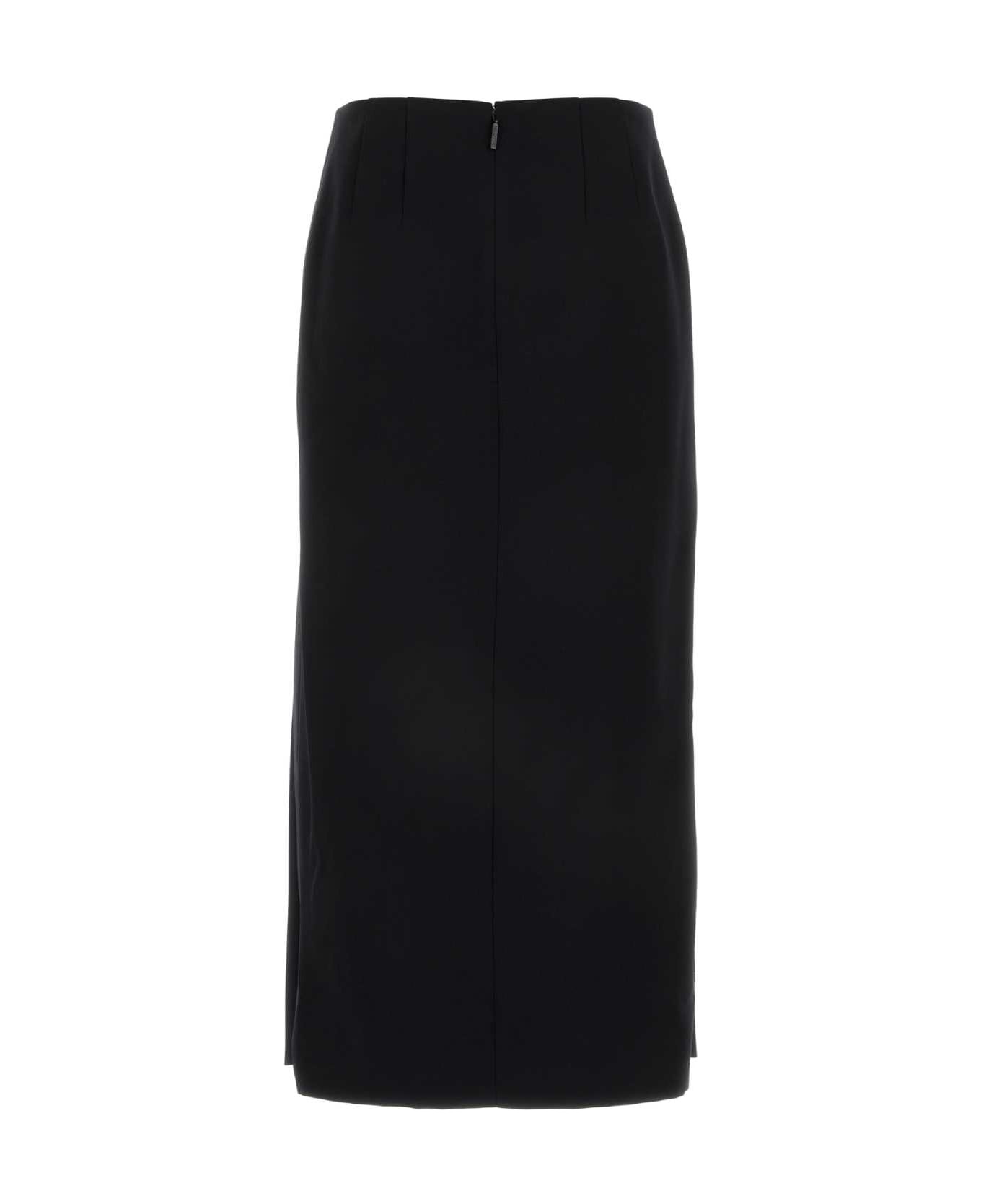 Grisaille Wool Midi Skirt - 2