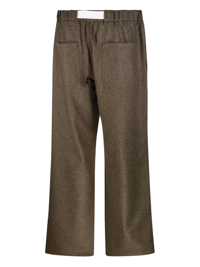 DARKPARK elastic-waistband belted trousers outlook