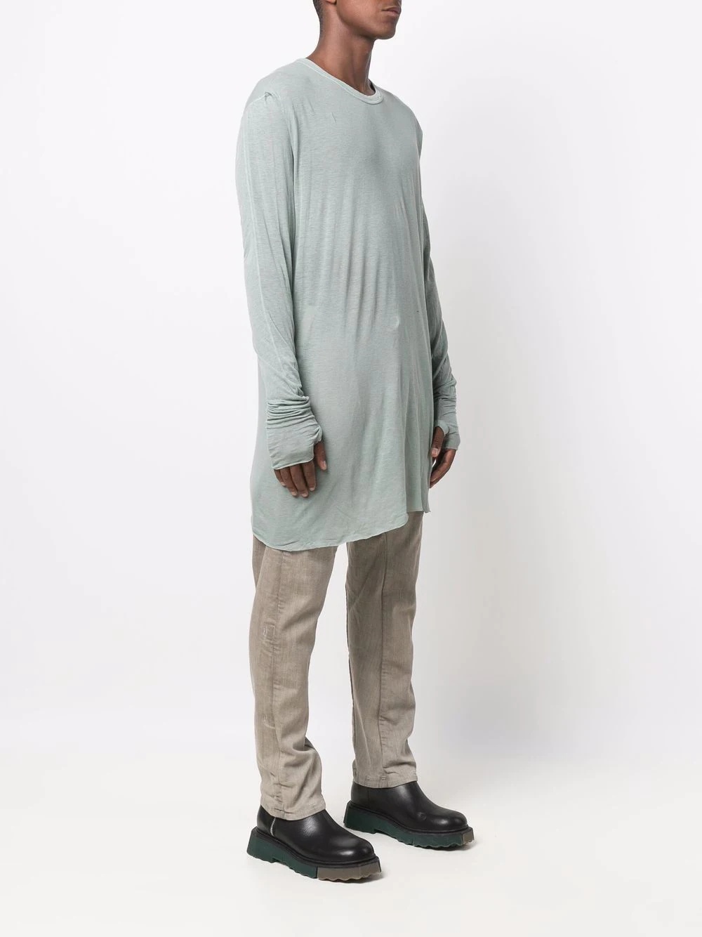 tonal-stitching long-sleeved T-Shirt - 3