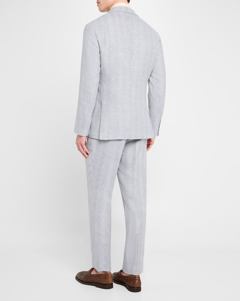 Brunello Cucinelli Men's Cavallo Chevron Suit outlook