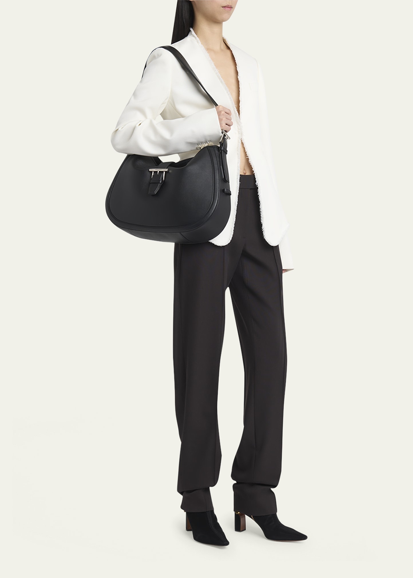 T-Bar Leather Shoulder Bag - 6