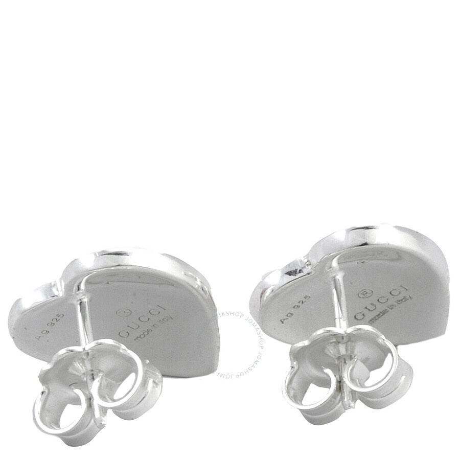 Gucci Interlocking G Red Heart Earrings - 4