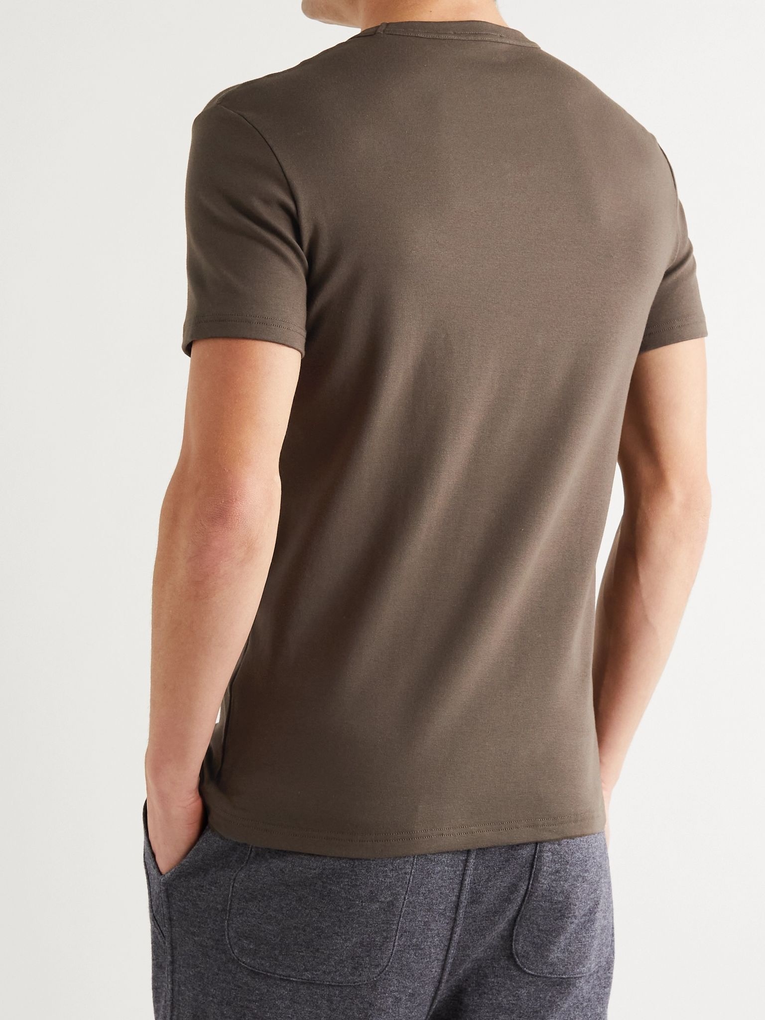 Slim-Fit Stretch-Cotton Jersey T-Shirt - 3