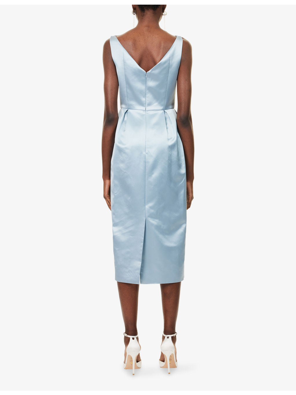 Embellished Sleeveless Woven Midi Dress - 4