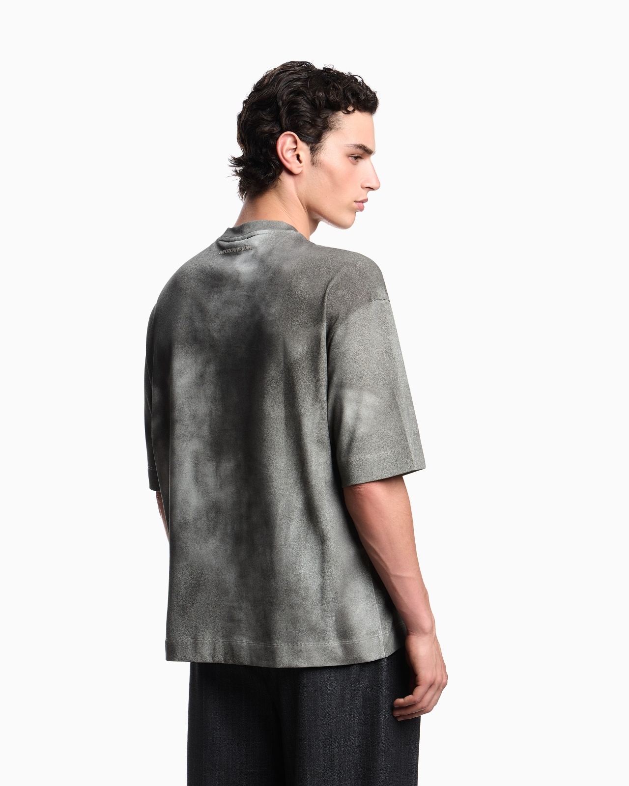 ASV PRINTED-JERSEY T-SHIRT WITH OVERSIZED EAGLE - 3