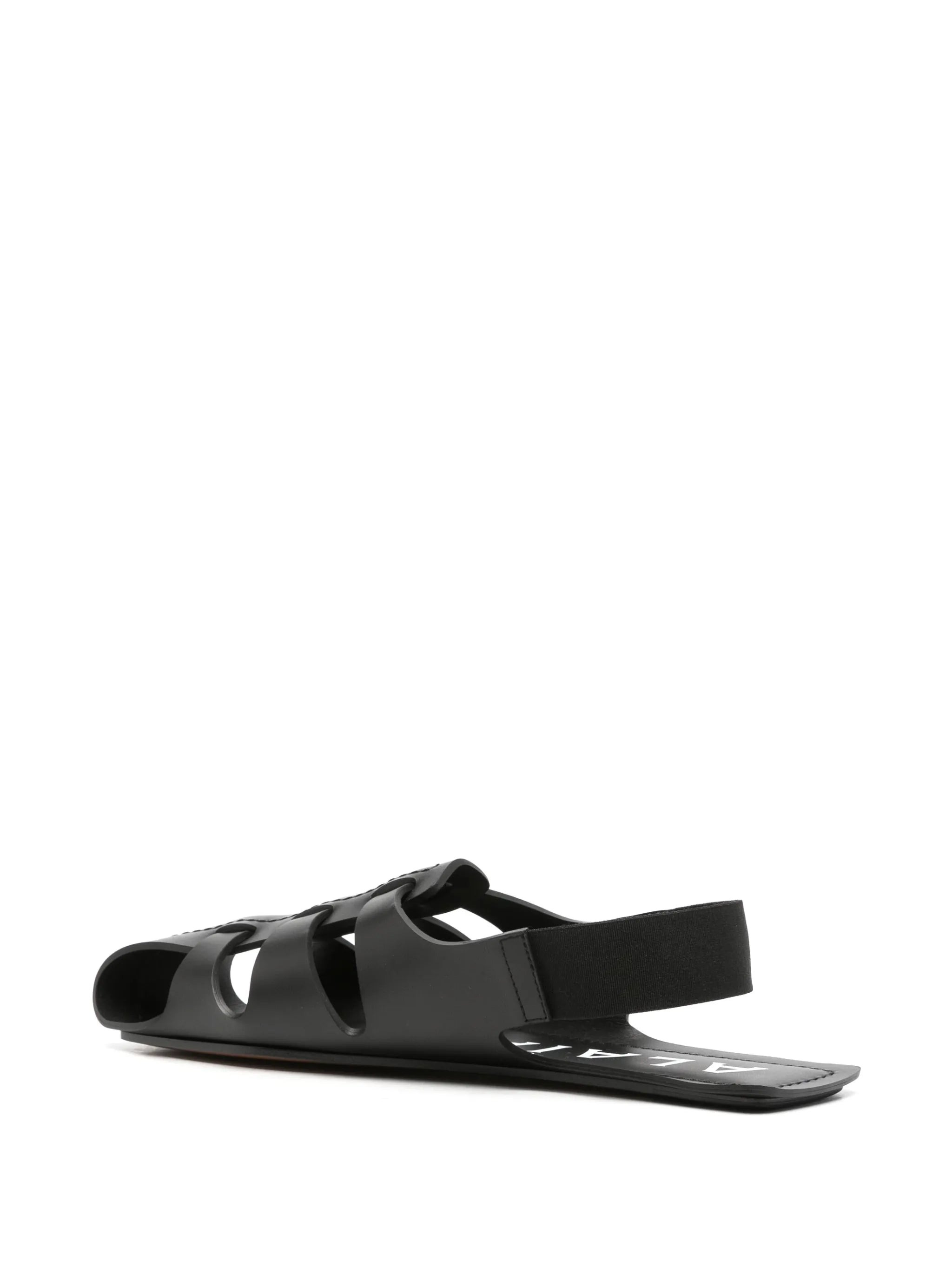 caged-design flat sandals - 3