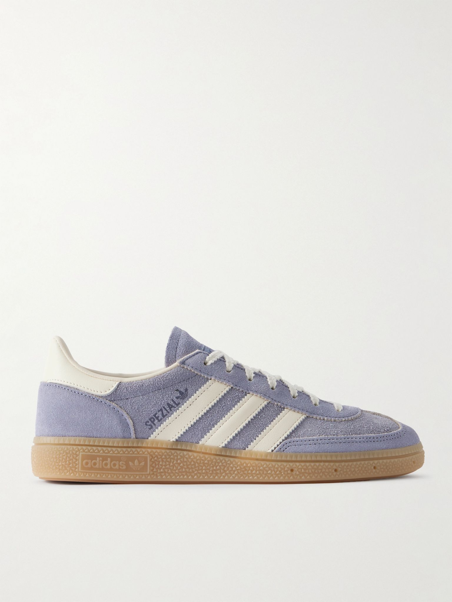 Handball Spezial Leather-Trimmed Suede Sneakers Purple - 1
