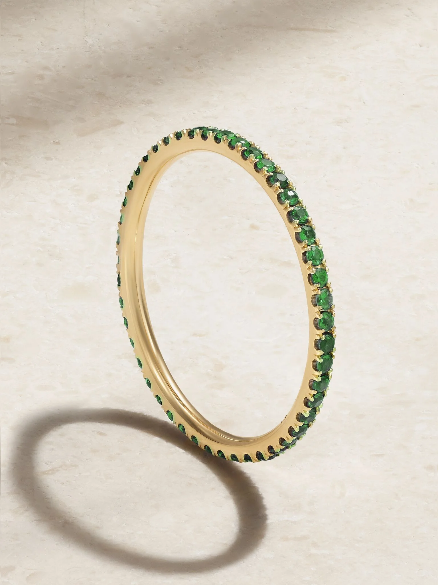 Thread 18-karat gold tsavorite ring Gold - 1