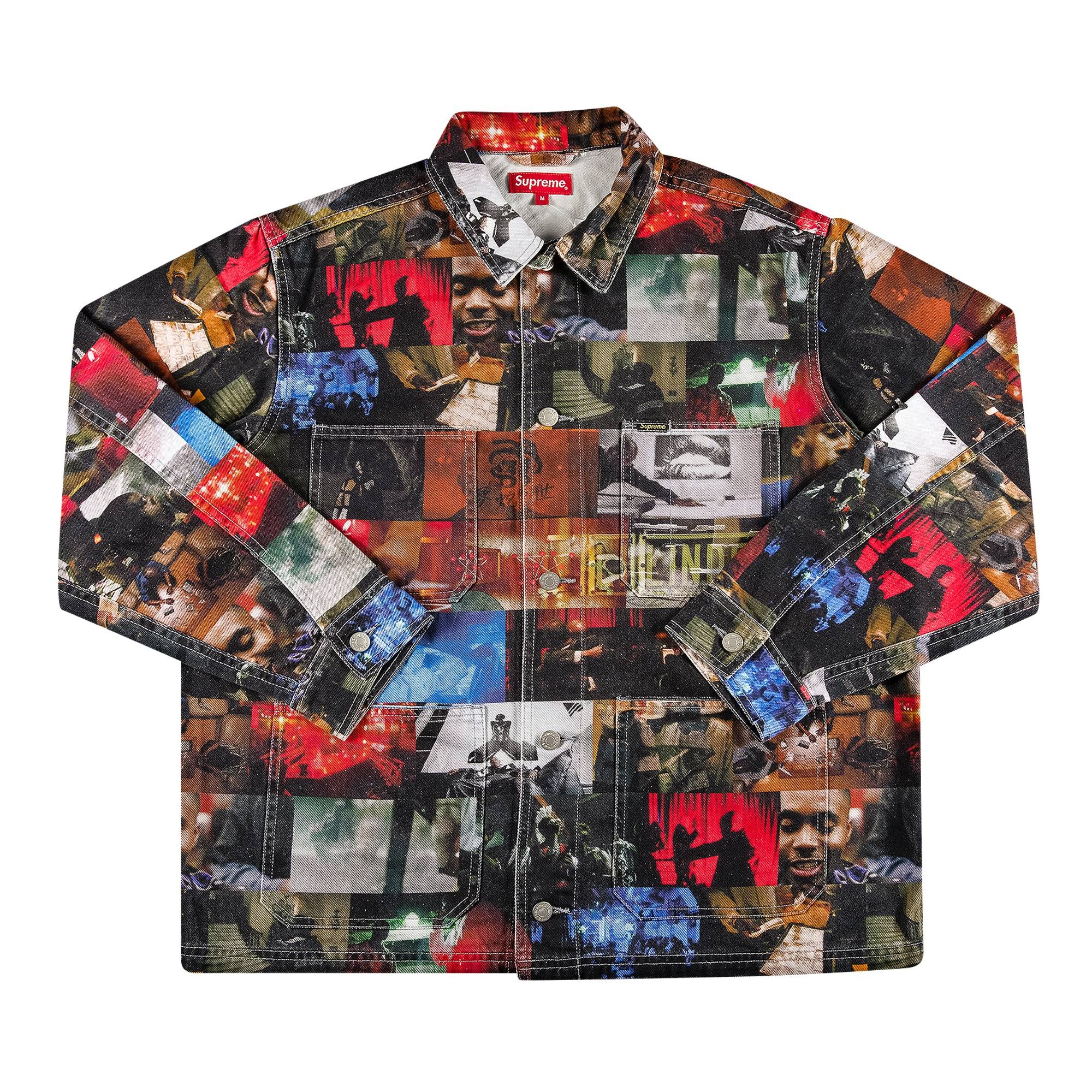 Supreme Nas and DMX Collage Denim Chore Coat 'Multicolor' - 1