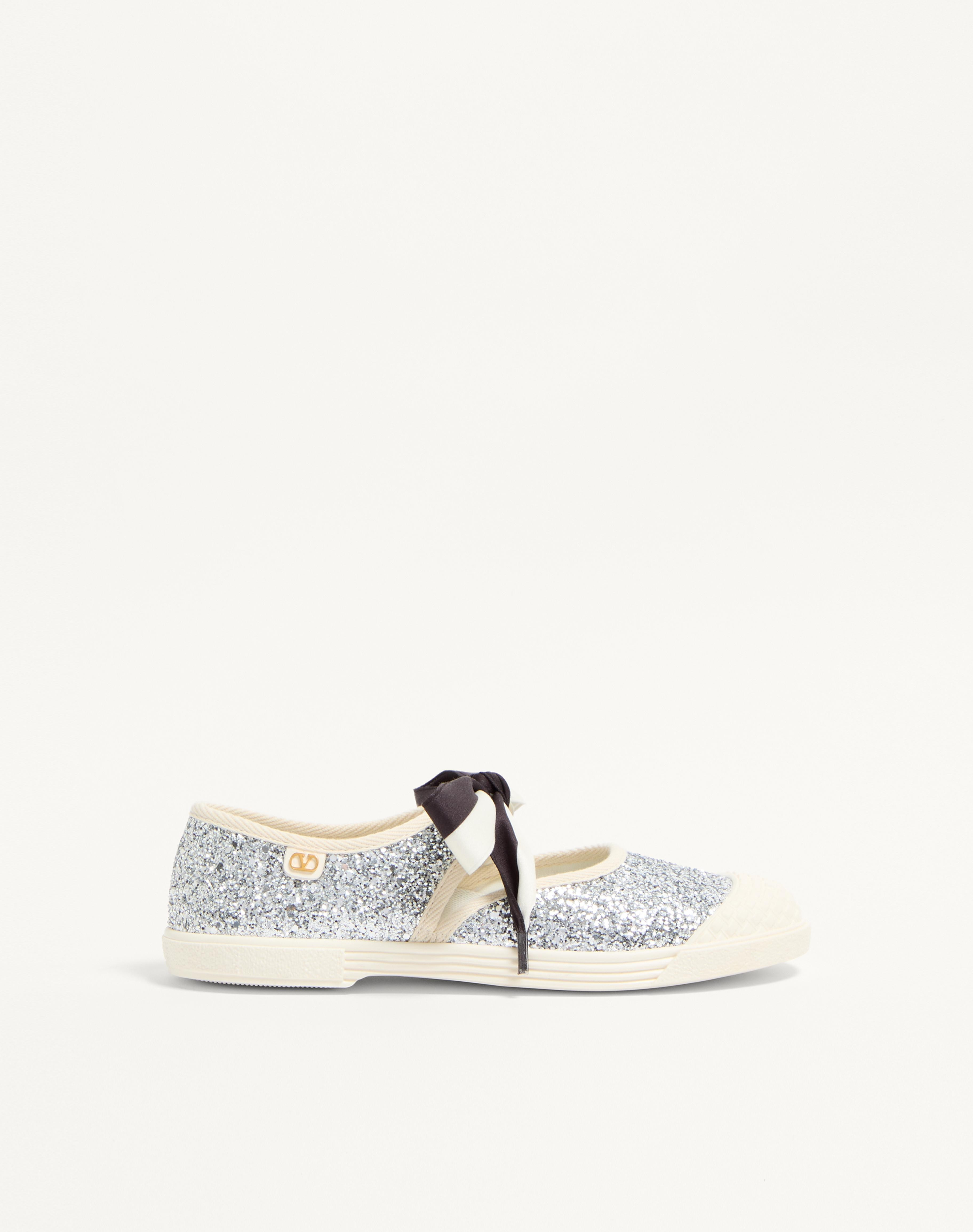 BAY BY BAY BALLERINA SNEAKERS IN GLITTER FABRIC - 1