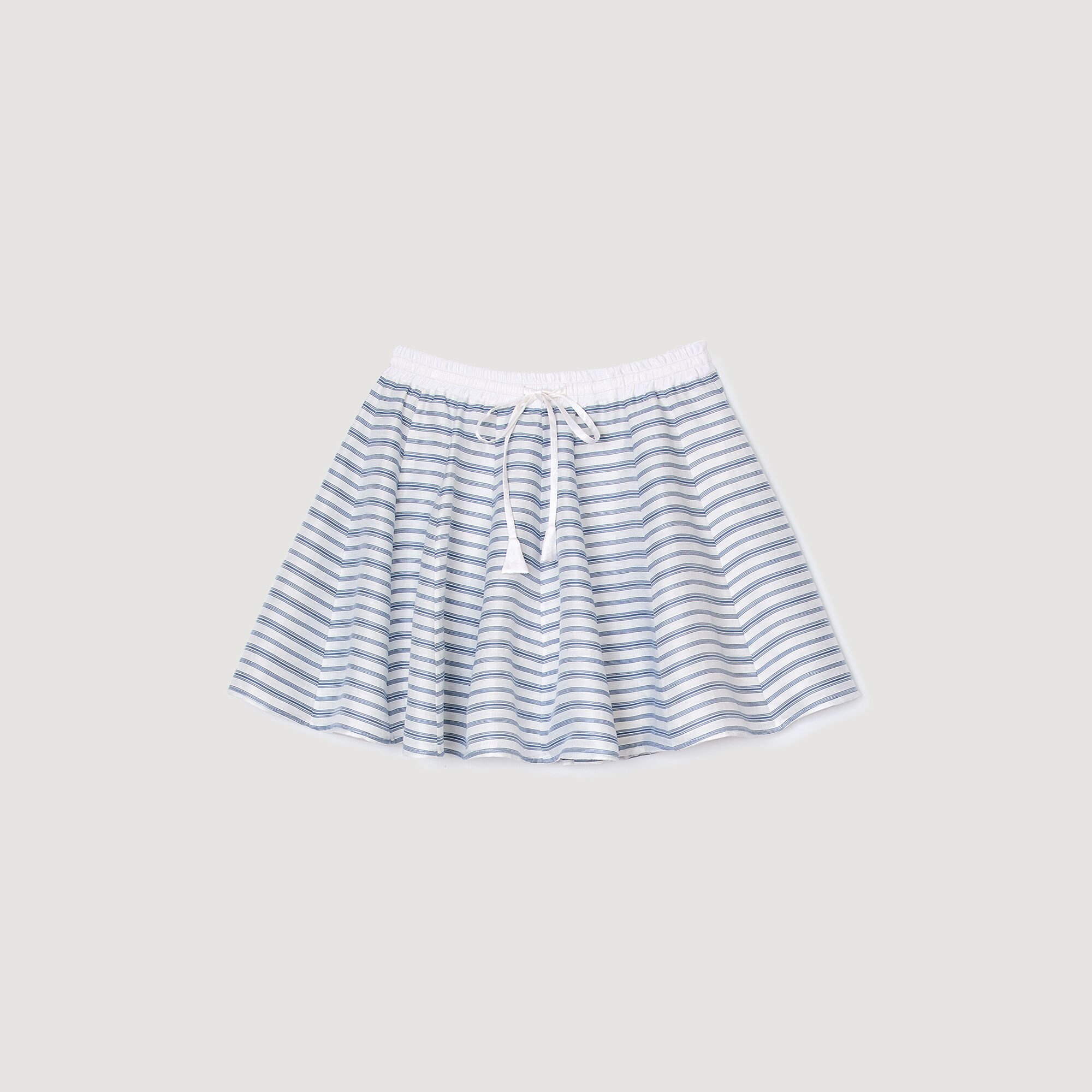 SPIRAL PRINT SKATER SKIRT - 6