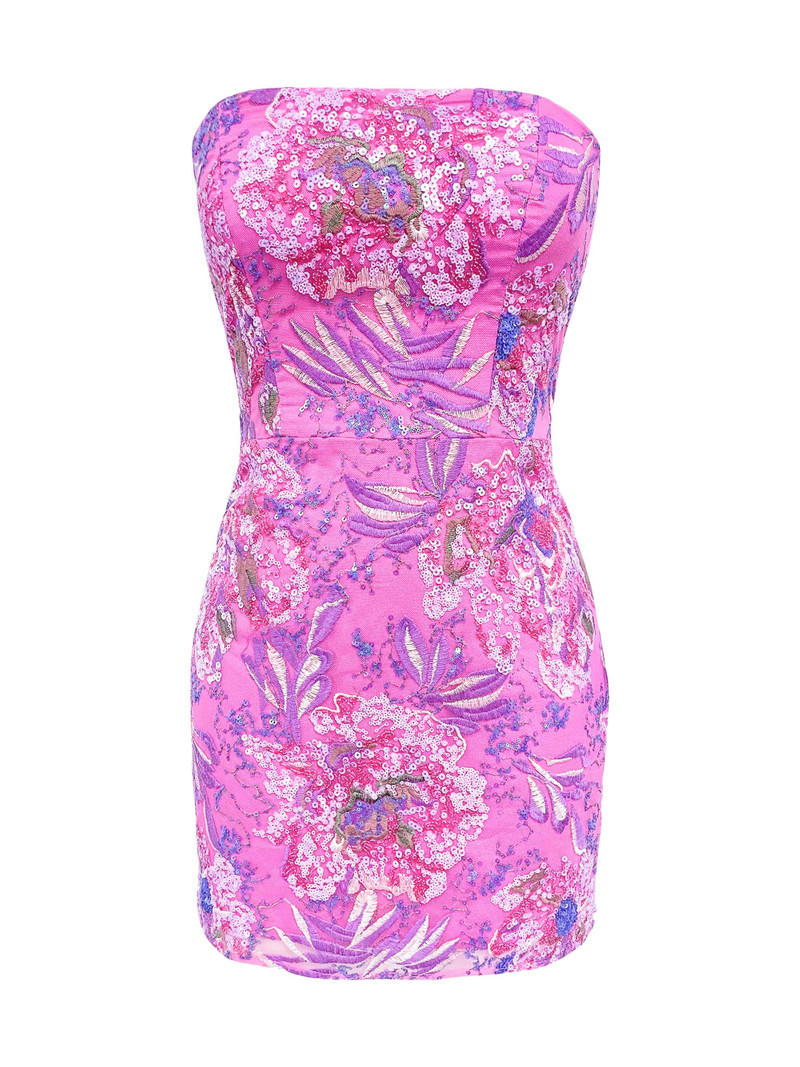 Women's Camilla Sequin-Embellished Strapless Minidress - Bright Fuchsia Multi 1