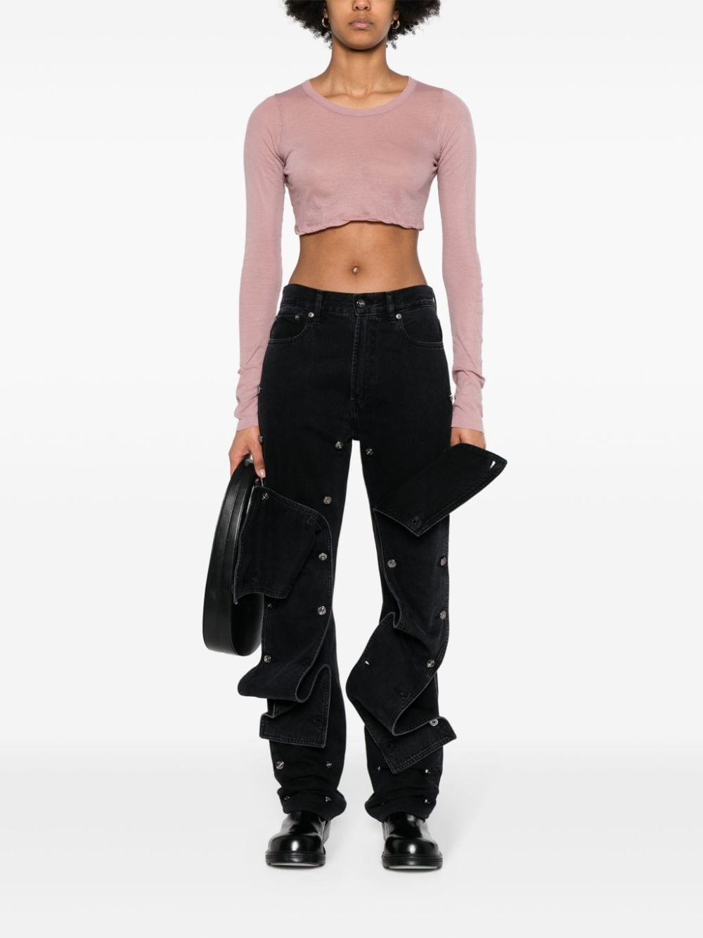 cropped organic cotton T-shirt - 2