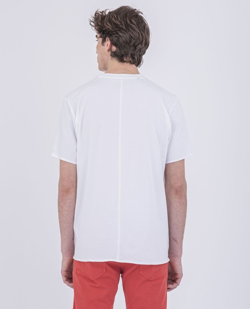 Stretch Cotton T-Shirt With Reflective Printed Logo 4