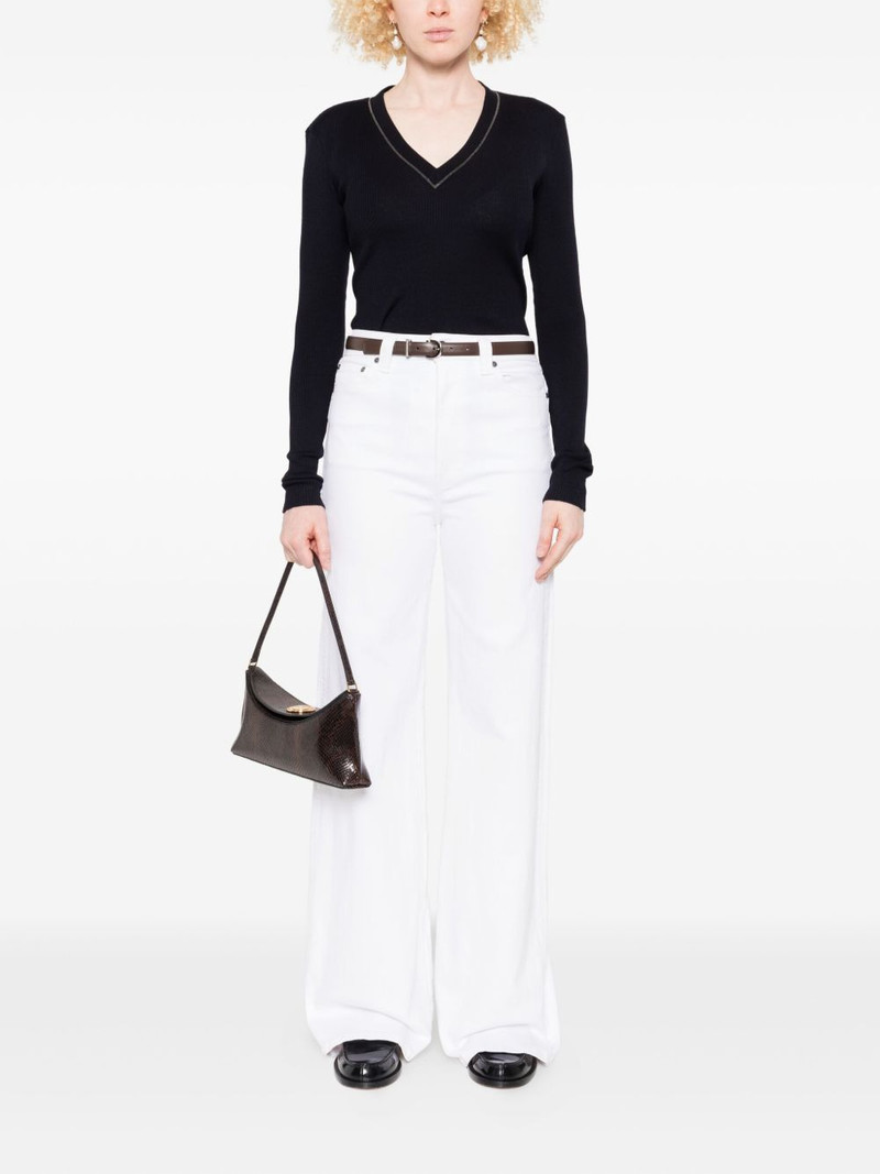 Brunello Cucinelli embellished V-neck sweater outlook