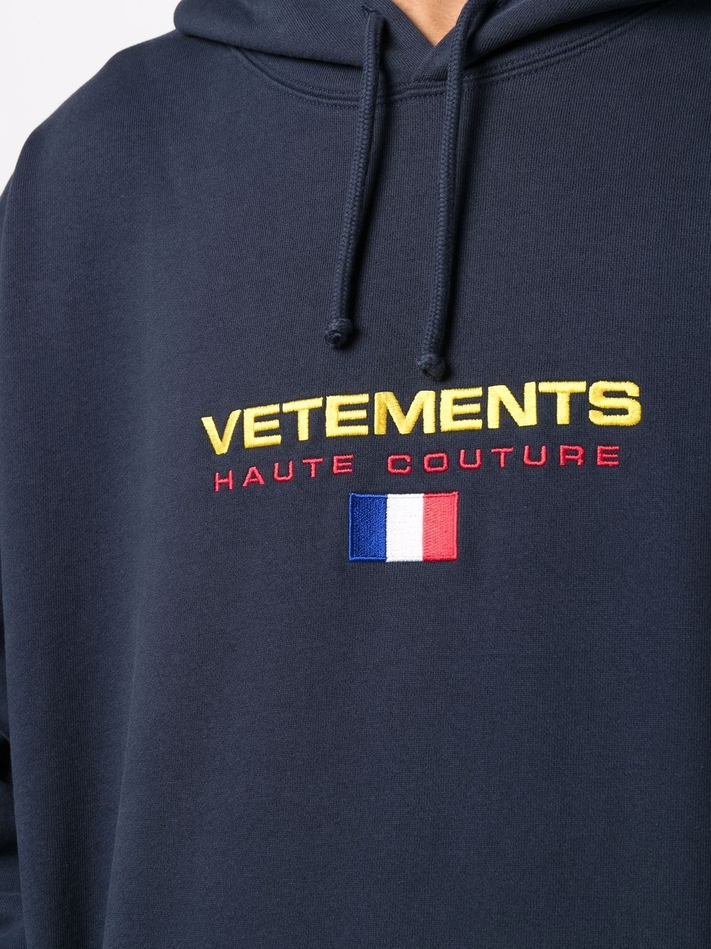 embroidered logo hoodie - 6