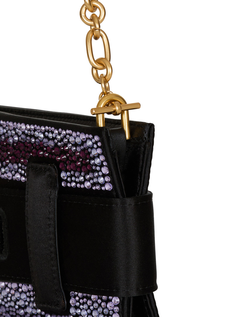 Anthem crystal satin clutch 3