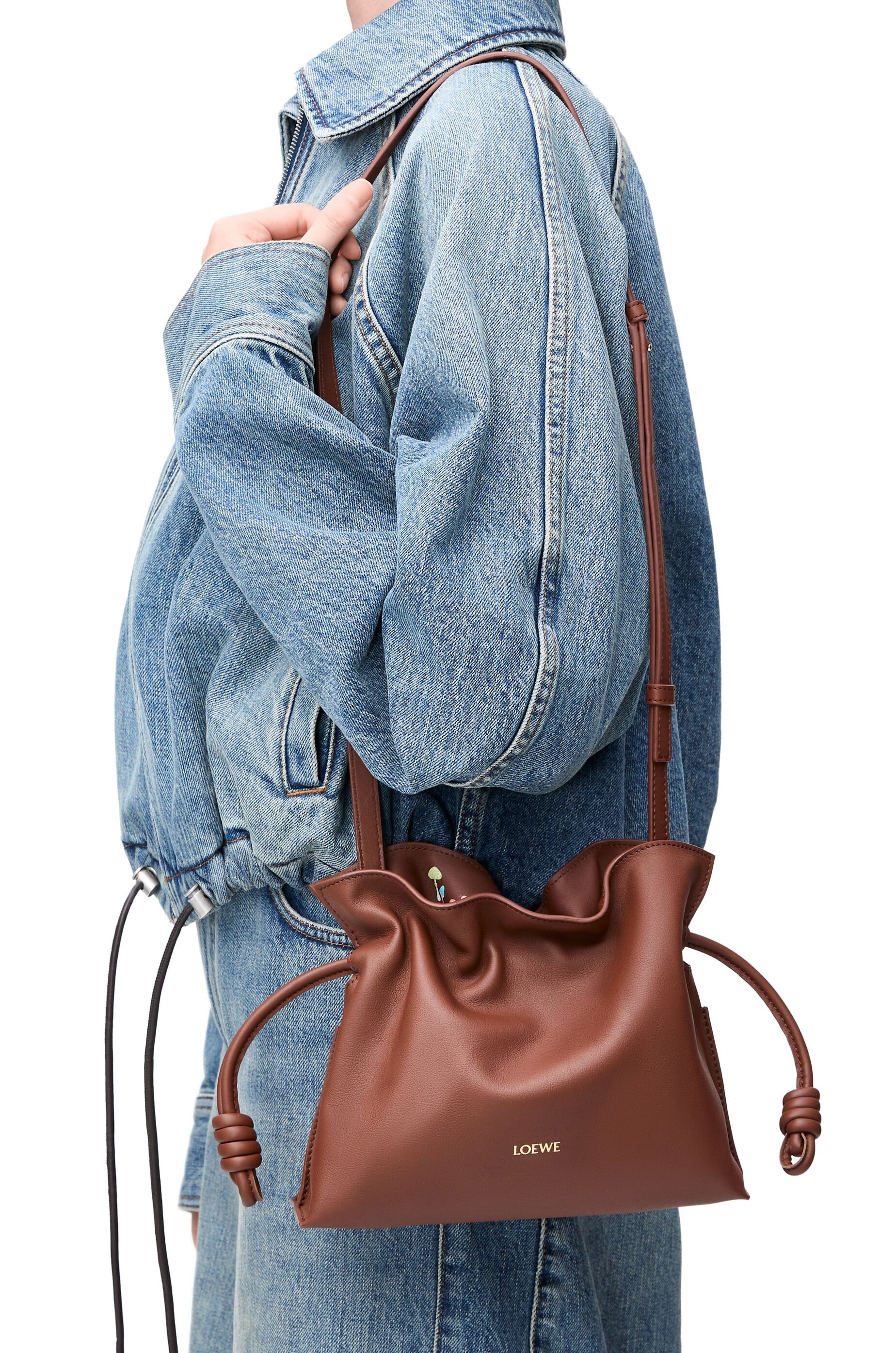 Hamster mini Flamenco clutch in nappa calfskin - 3