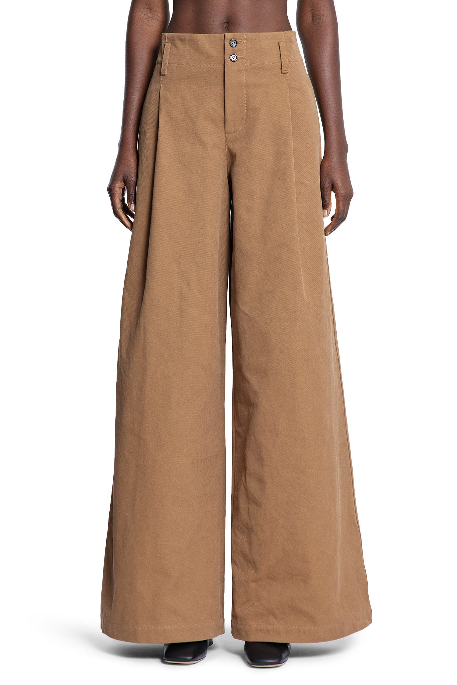 High-Rise-Wide-Leg-Pants-In-Cotton-Canvas - 3