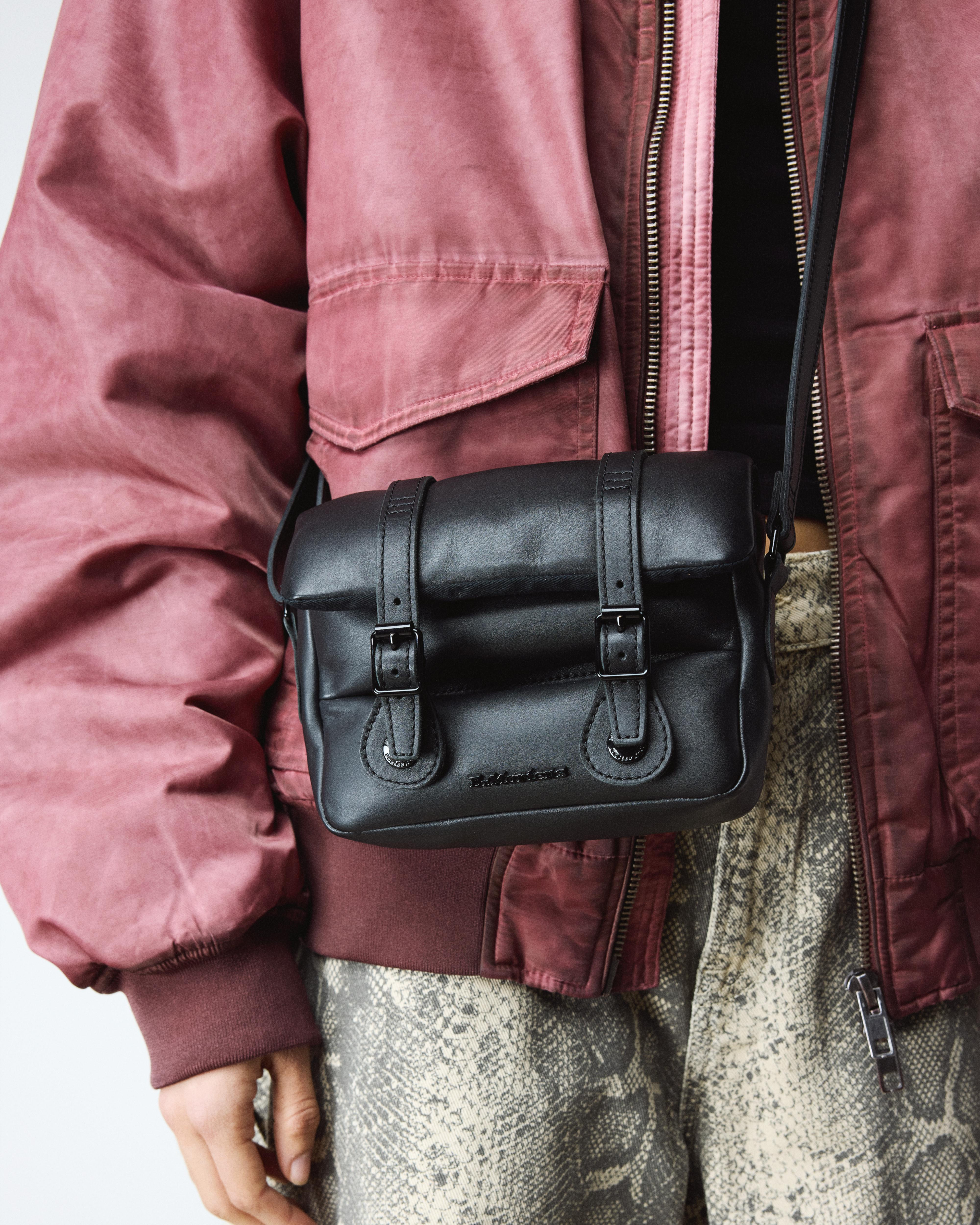 7 INCH PADDED LEATHER SATCHEL - 2