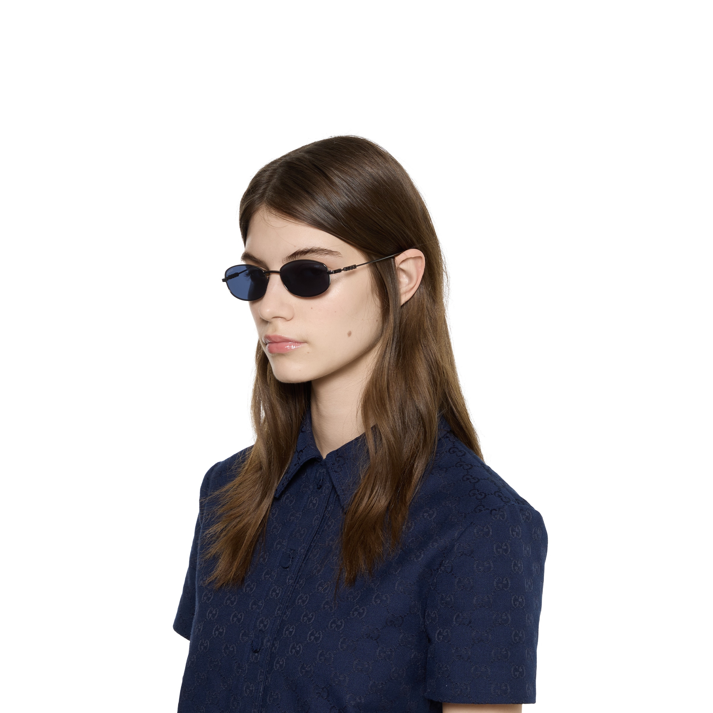 Oval frame sunglasses - 4