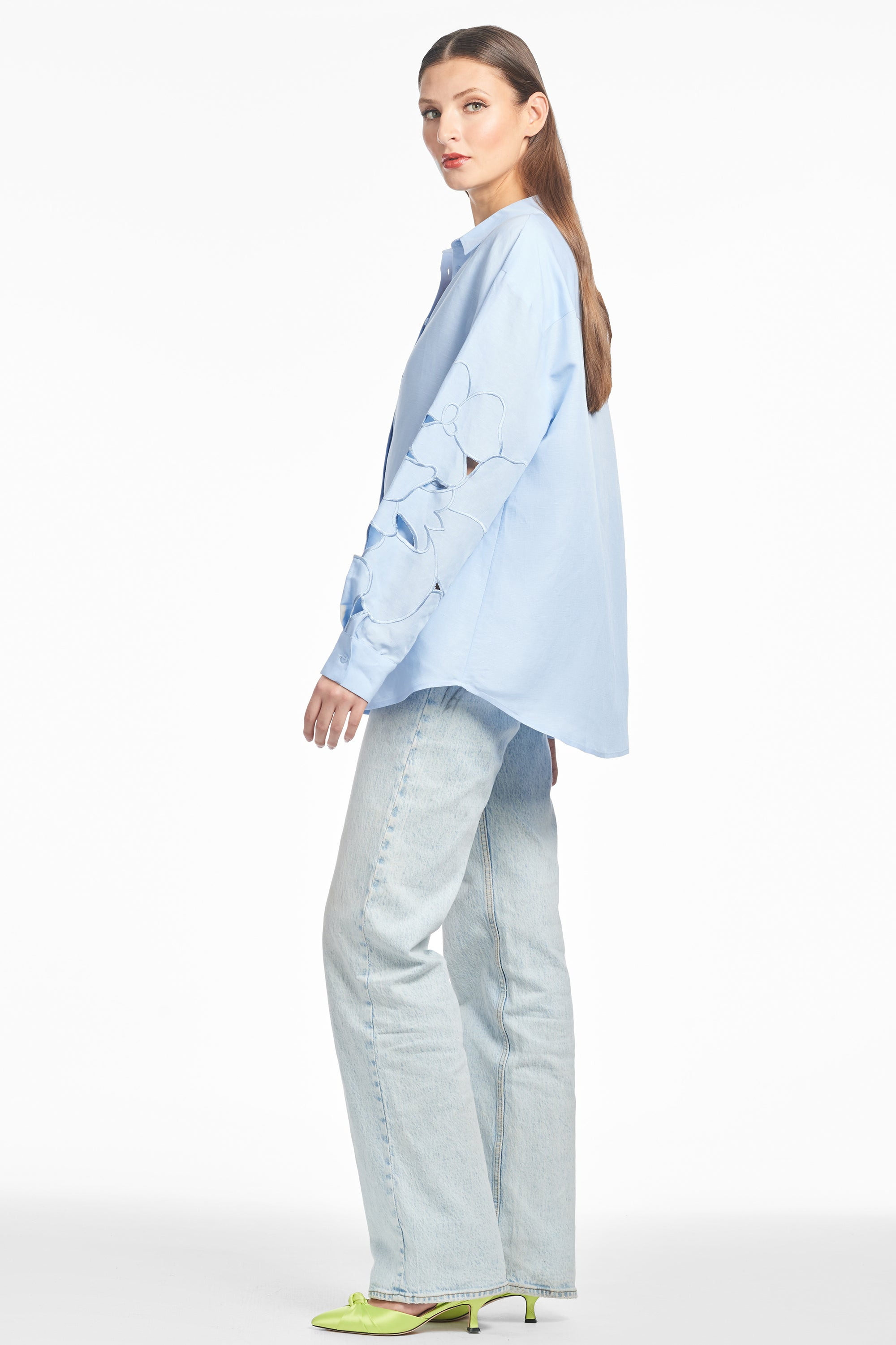 HALSEY TOP - DELFT BLUE - 3