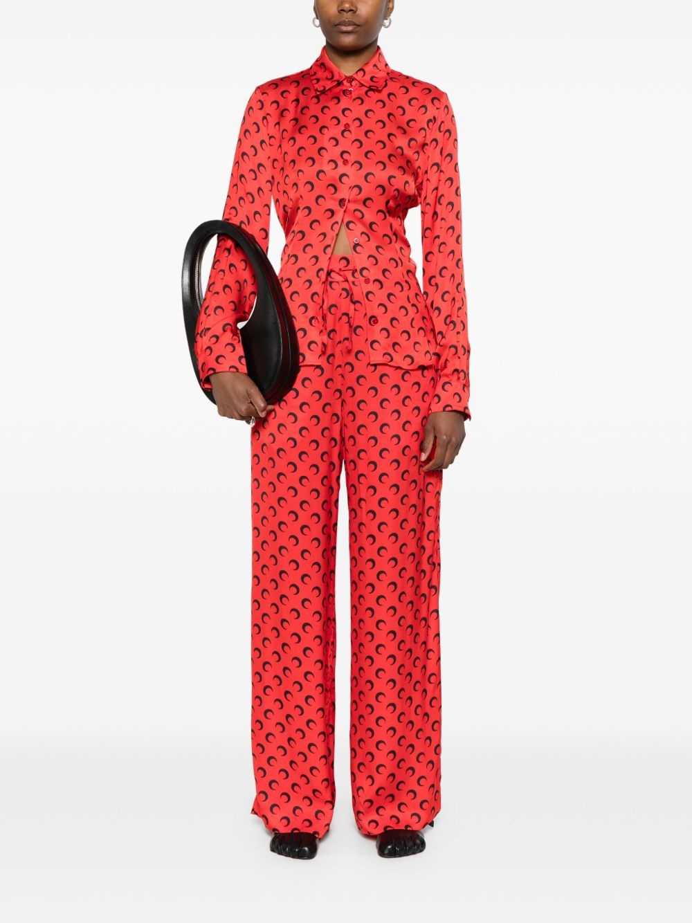 Crescent Moon-print shirt - 2
