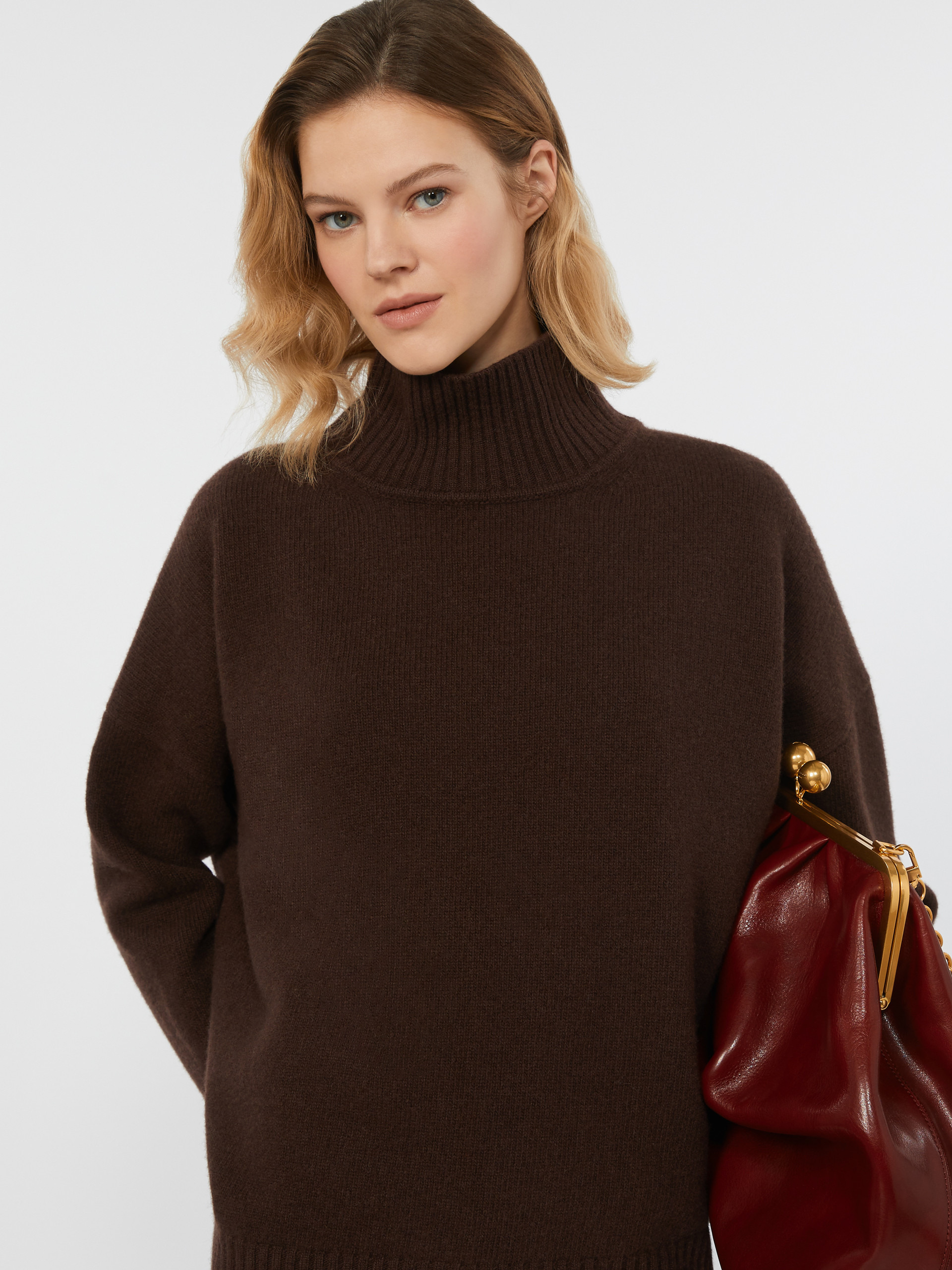 BORGIA Wool knit turtleneck jumper - 5
