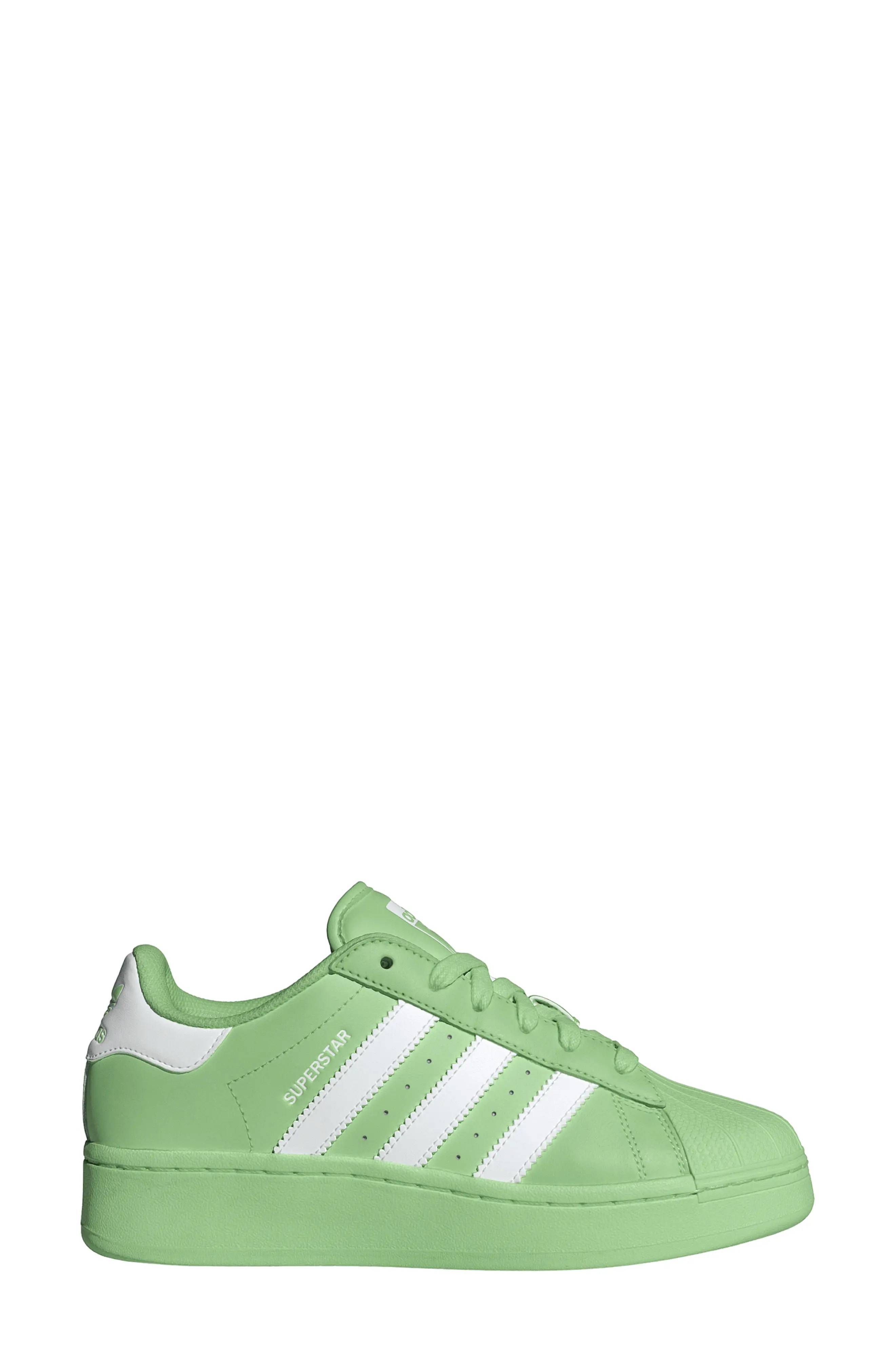 Superstar XLG Sneaker in Green/White/Green Spark - 3